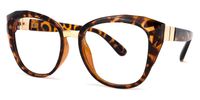 Cat Eye Tortoise Eyeglasses | Vooglam.com Front View