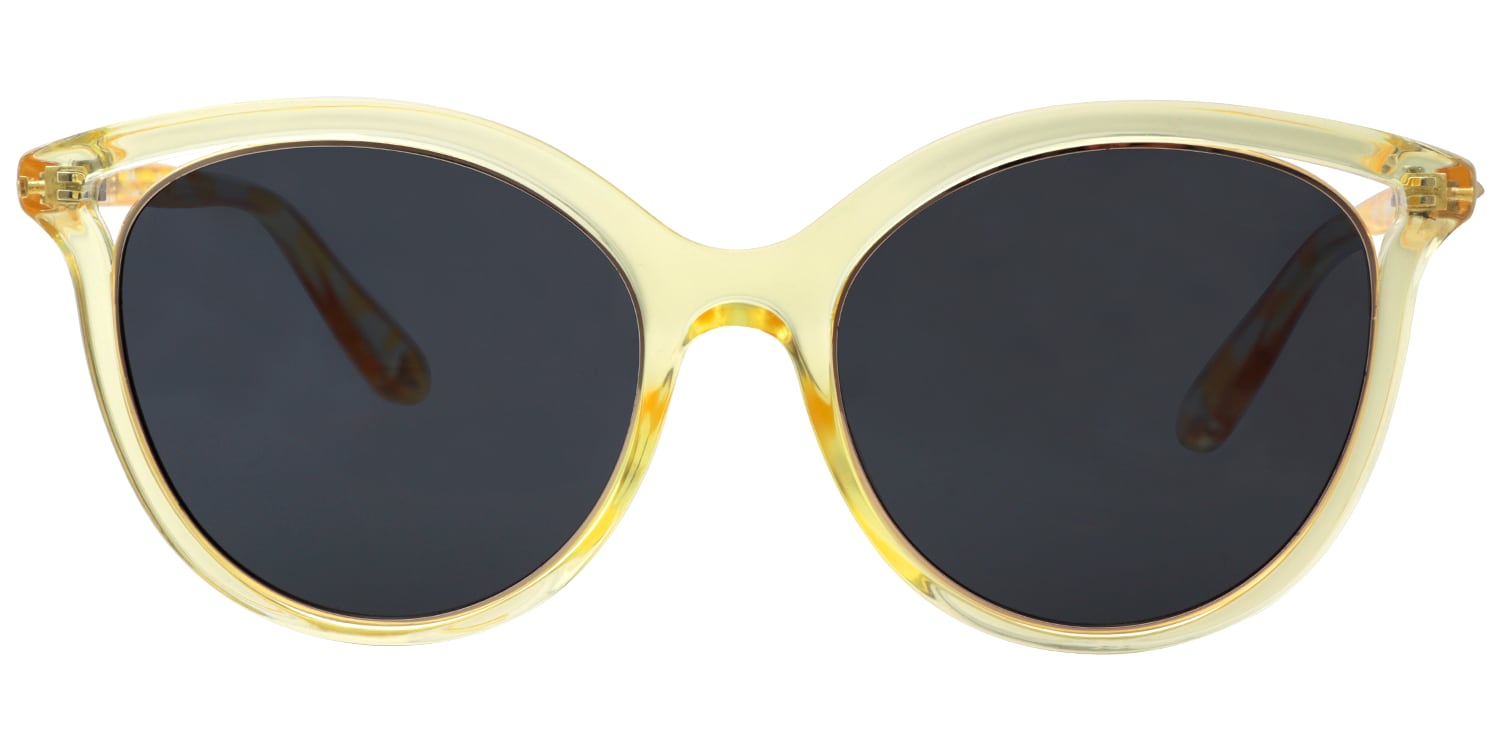 Yasamin Cat Eye Yellow Sunglasses Vooglam