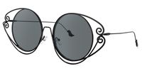 Geometric Black Sunglasses | Vooglam.com Front View