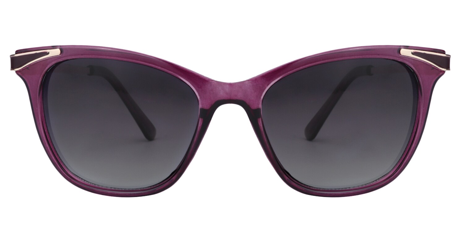 Dodie Cat Eye Purple Sunglasses - 1