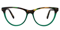 Gerry Cat Eye Green/Floral Eyeglasses - 2