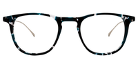 Burnet Square Blue/Black Eyeglasses - 1