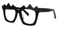 Wilhelmina - Geometric Black Eyeglasses - 2