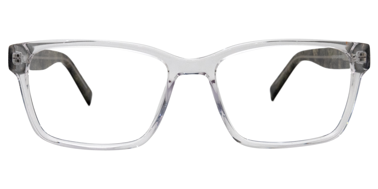 Elroy Rectangle Crystal Eyeglasses Vooglam