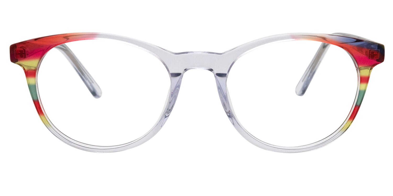 Zula Oval Crystal Eyeglasses  glasses