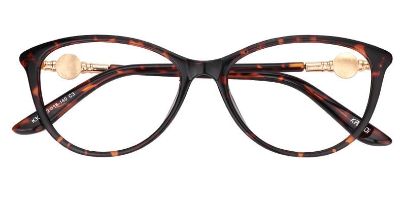 Hilda Tortoise Cat Eye Glasses Product Details 1