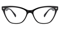Rectangle Black Eyeglasses | Vooglam.com Angle View
