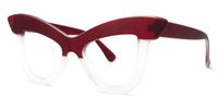Cat Eye Wine/Red Eyeglasses | Vooglam.com Front View