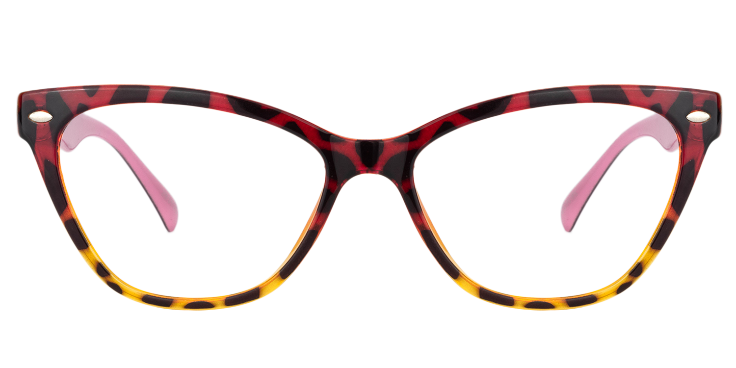 Rectangle Red/Floral Eyeglasses | Vooglam.com Product Details 1