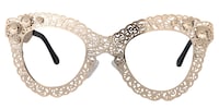 Bella - Cat Eye Gold Eyeglasses - 1