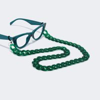 Twist Link Green Glasses Chains | Vooglam.com Angle View