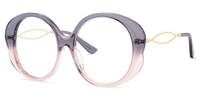 Oval Purple Eyeglasses│Vooglam Optical Glasses Front View