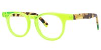 Round Yellow Eyeglasses | Vooglam.com Front View