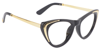 Skyler Cat Eye Black Eyeglasses - 4