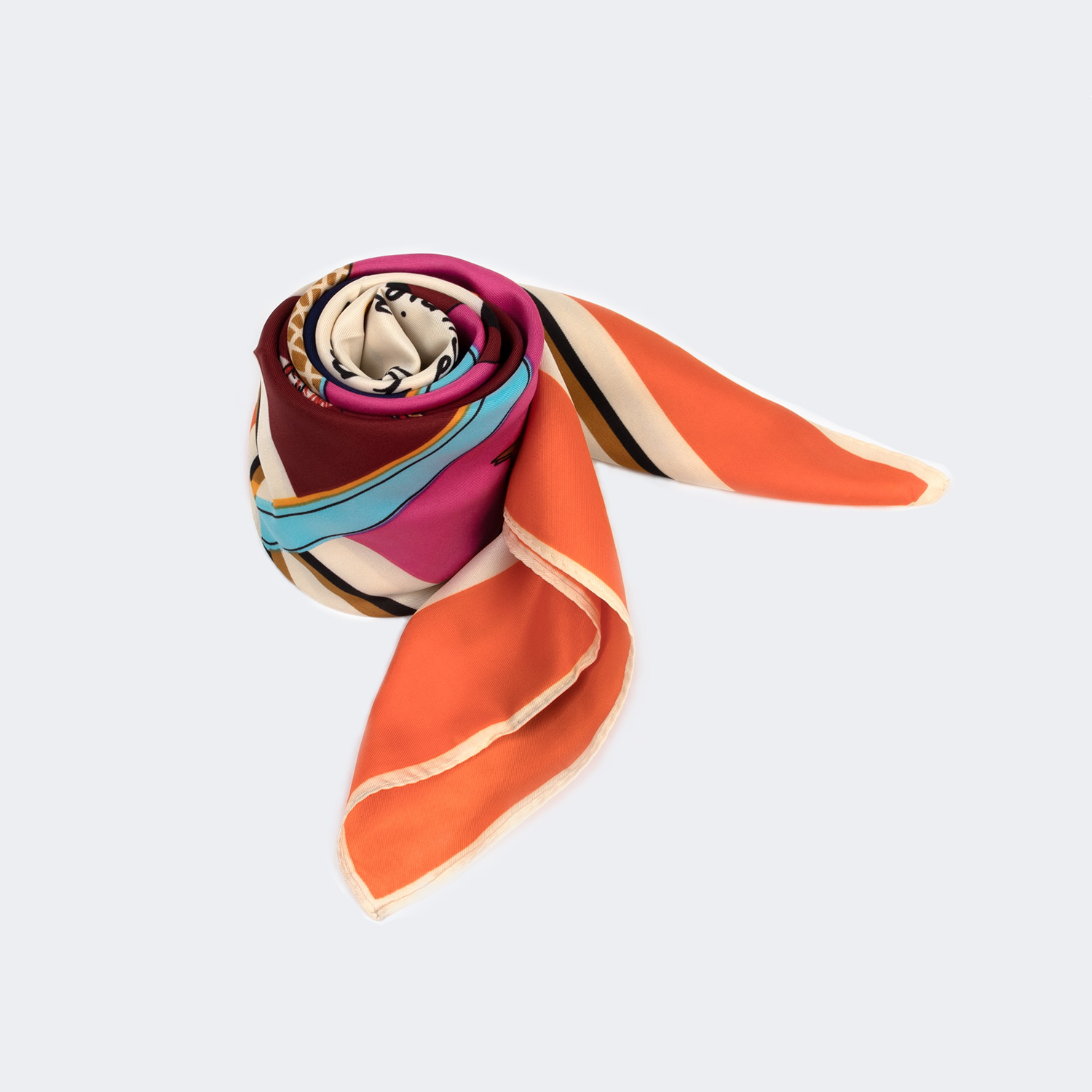 Classy Horse Print Scarf | Vooglam.com Front View