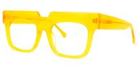 Rectangle Yellow Eyeglasses | Vooglam.com Front View