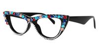 Cathleen - Cat Eye Colorful Eyeglasses | Vooglam Front View