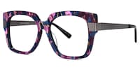 Odelia - Square Purple Eyeglasses - 2