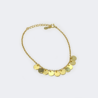 Tiny Gold Spangles Bracelet | Vooglam.com Front View