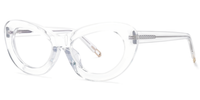 Oval Crystal Eyeglasses│Vooglam Optical Glasses   Front View