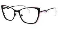 Cat Eye Black Eyeglasses | Vooglam.com Front View
