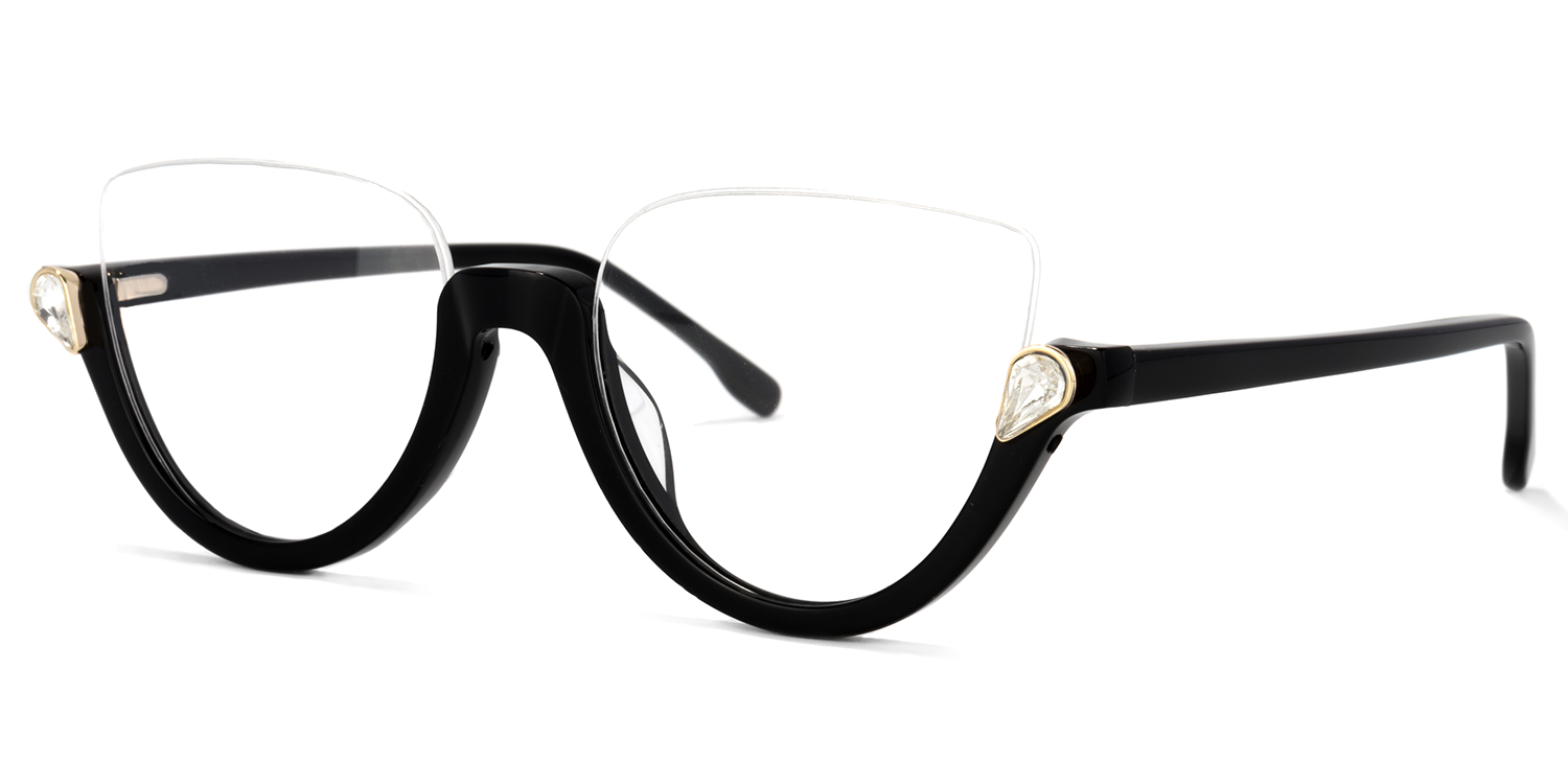 Sylvia semi rimless frames