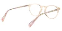 Round Champagne Eyeglasses | Vooglam.com 