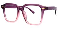 Square Purple Eyeglasses | Vooglam.com Front View