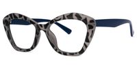 Rectangle Blue Eyeglasses | Vooglam.com Front View