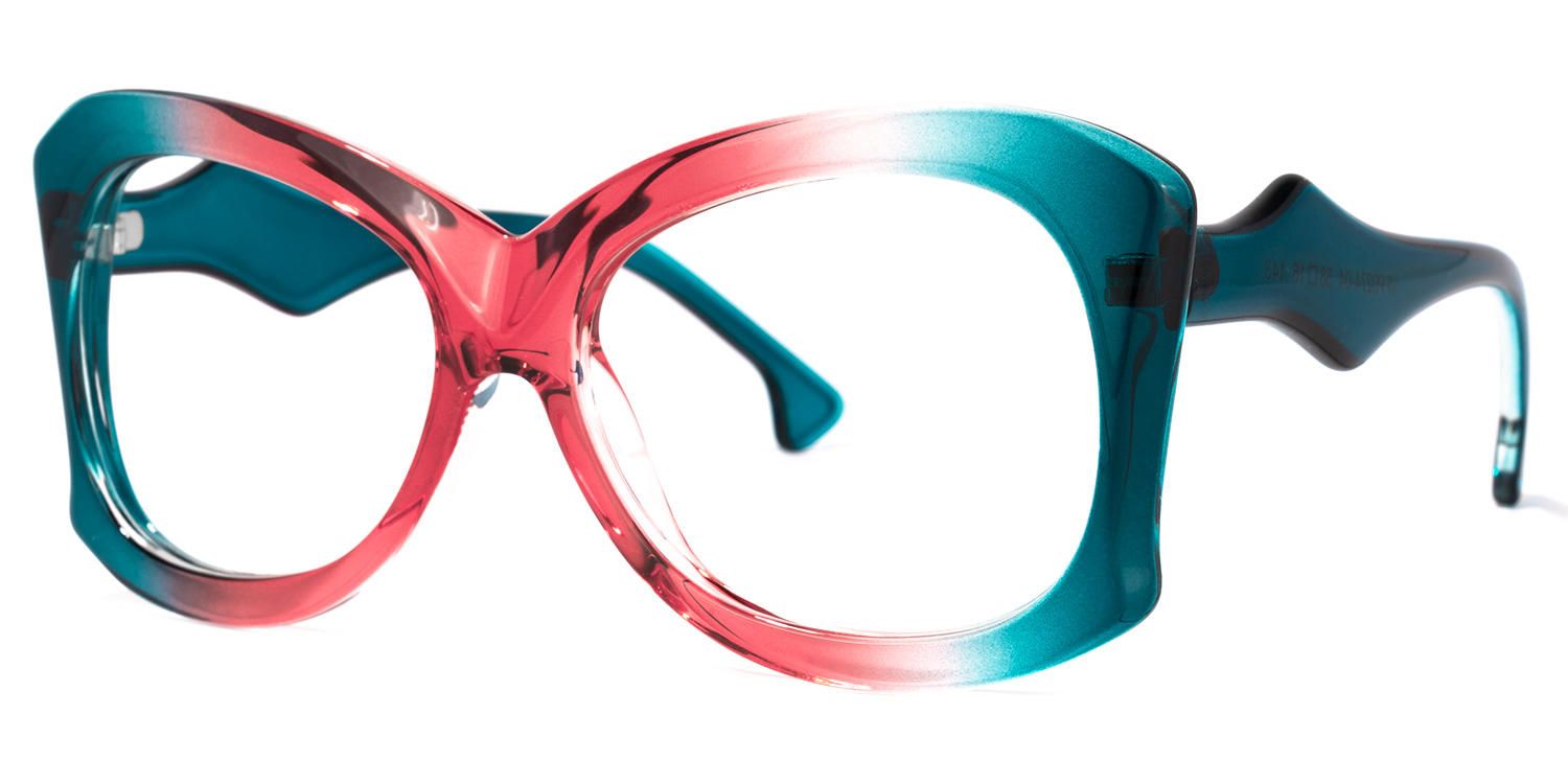 Beautiful Red Eyeglasses ▏Vooglam.com Front View