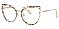 Pearline - Cat Eye Tortoise Eyeglasses | Vooglam Front View