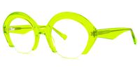 Thompson - Round Green Eyeglasses | Vooglam Front View