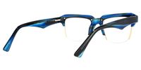 Irizarry - Rectangle Blue Eyeglasses | Vooglam Side View