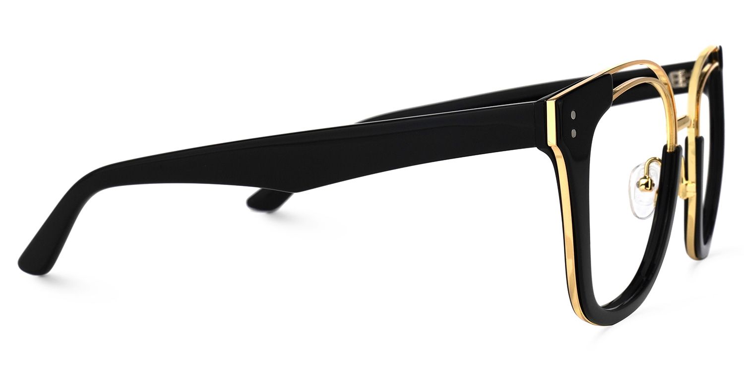 Square Black Eyeglasses | Vooglam.com 4