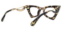Tiny - Cat Eye Floral Avant-Garde Women Glasses | Vooglam Side View
