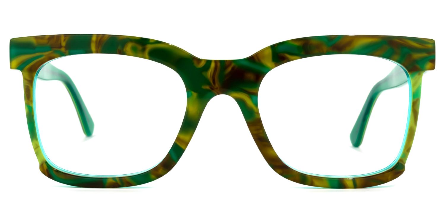 Rectangle Pattern Eyeglasses | Vooglam.com Angle View