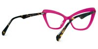 Shaneika - Cat Eye Pink Eyeglasses | Vooglam Side View
