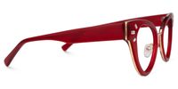 Alicea - Cat Eye Red Eyeglasses | Vooglam 