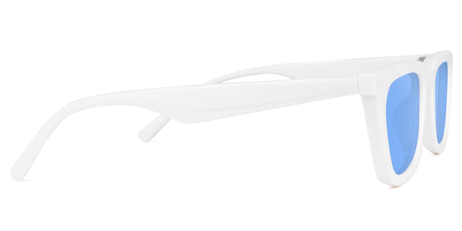 Cat Eye White Sunglasses | Vooglam.com 4