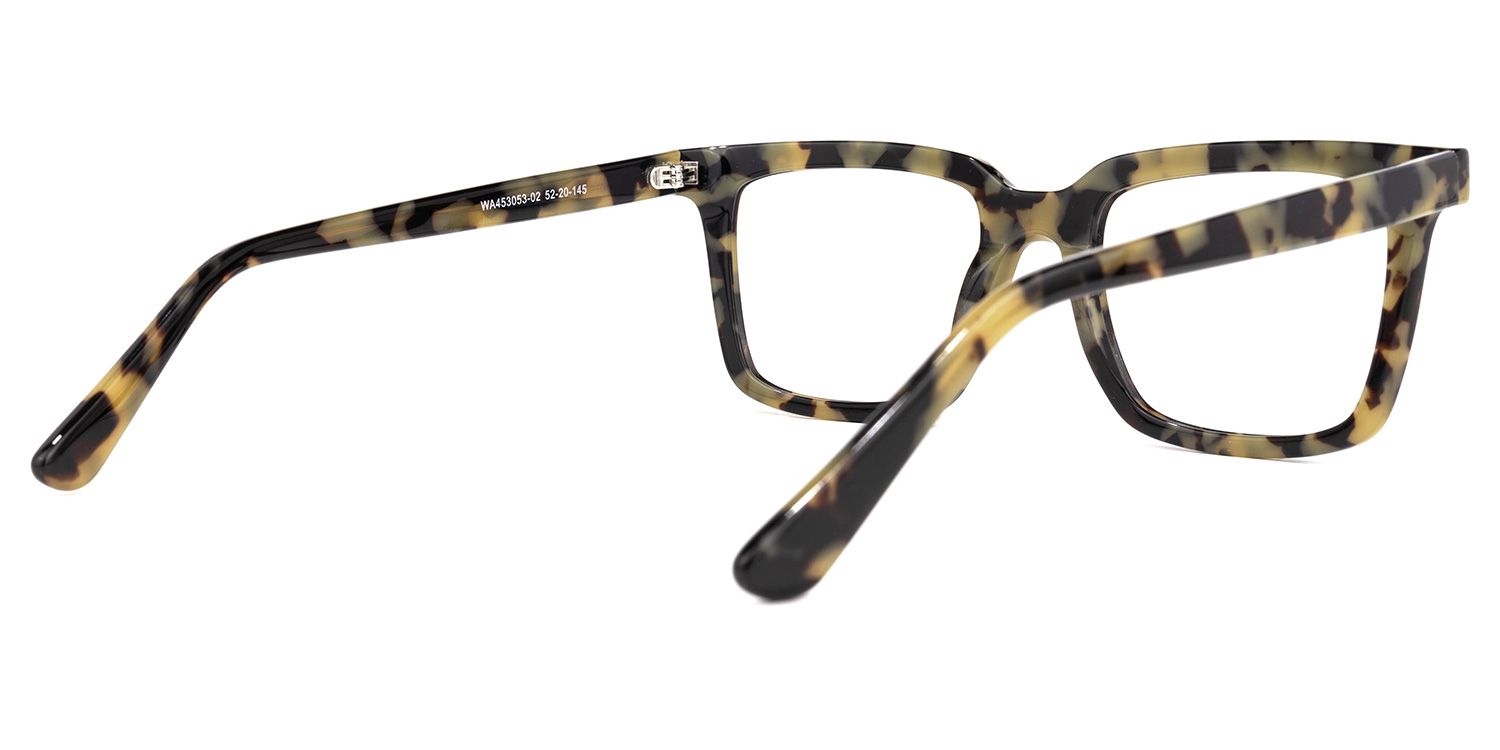 Chelsie - Rectangle Tortoise Eyeglasses by Vooglam - Side View