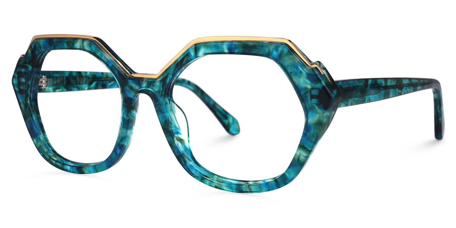 Maldonado - Geometric Pattern Eyeglasses | Vooglam Front View