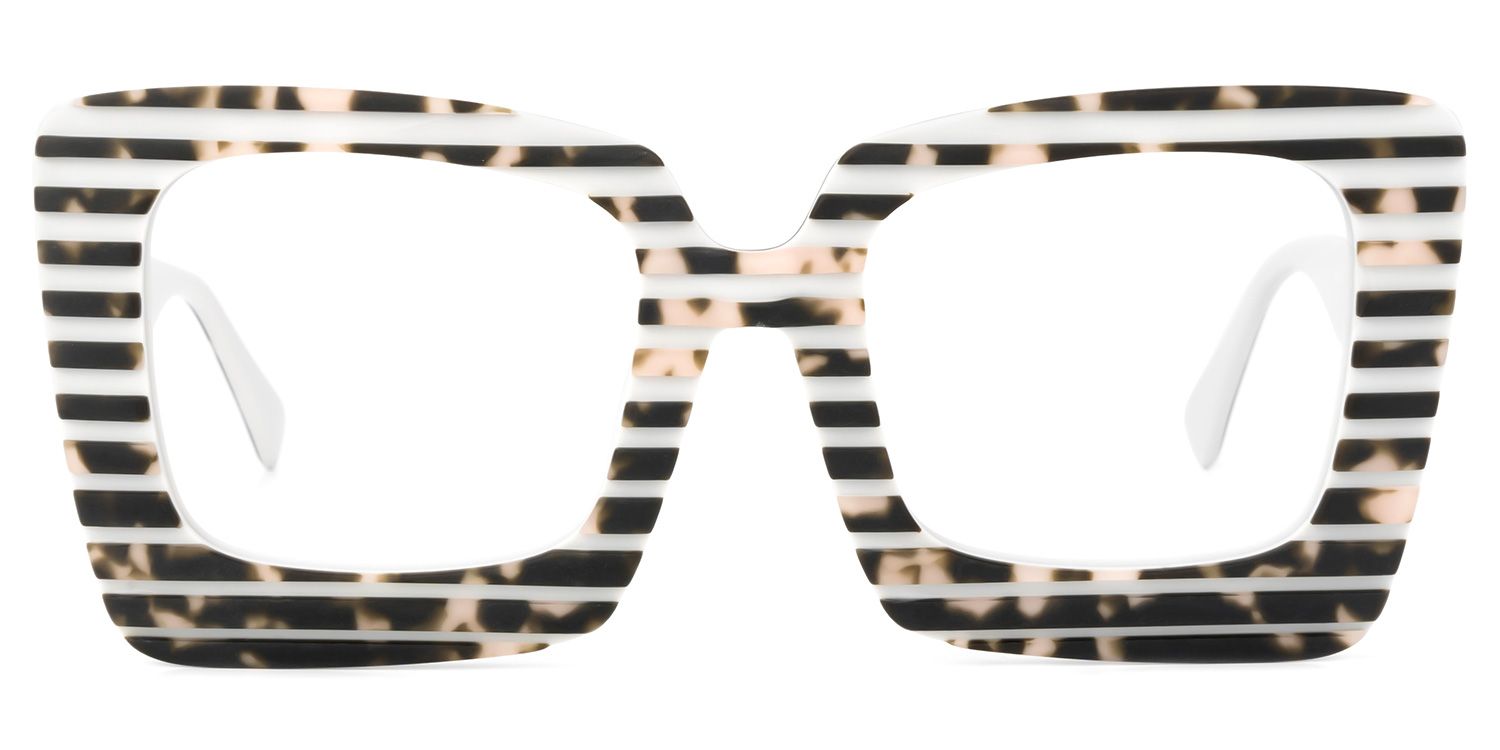 Square Pattern Eyeglasses | Vooglam.com Angle View