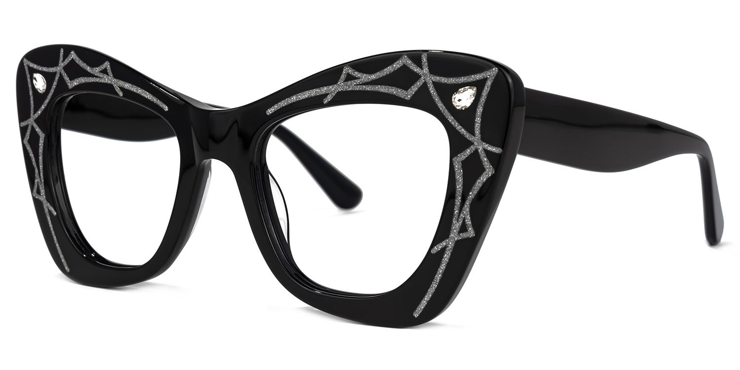 Zavala - Square Black Eyeglasses | Vooglam Front View