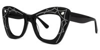 Zavala - Square Black Eyeglasses | Vooglam Front View