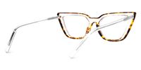 Lyuba - Rectangle Tortoise Eyeglasses | Vooglam Side View