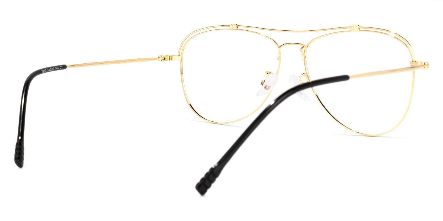 Adonis - Aviator Black/Gold Eyeglasses product detail 3