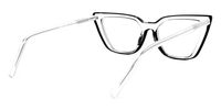 Lyuba - Bold Minimalism Rectangle Black Glasses | Vooglam Side View