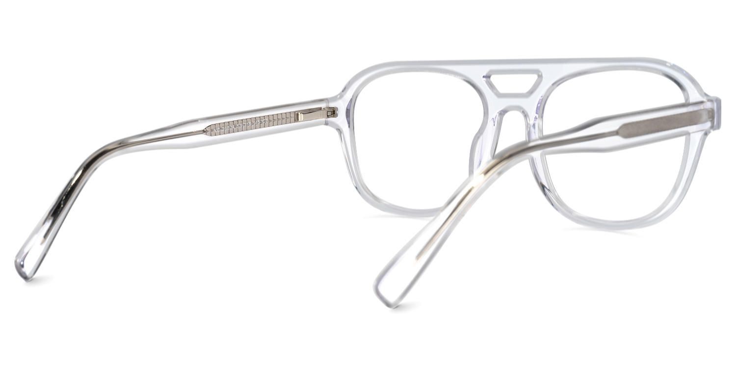 Aviator Crystal Eyeglasses│Vooglam.com Side View