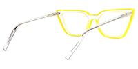 Lyuba - Rectangle Yellow Eyeglasses | Vooglam Side View