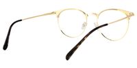 Round Leopard-Print Eyeglasses | Vooglam.com Side View